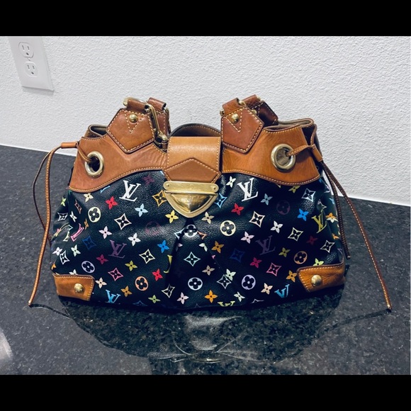 Louis Vuitton Black Multicolor Ursula MM - Picture 8 of 11